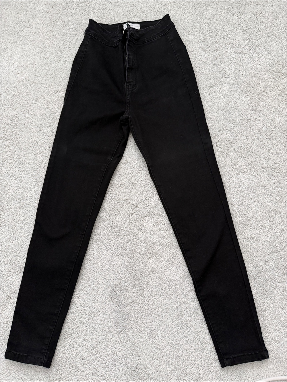 High-Rise Black Slim Women's Jeans